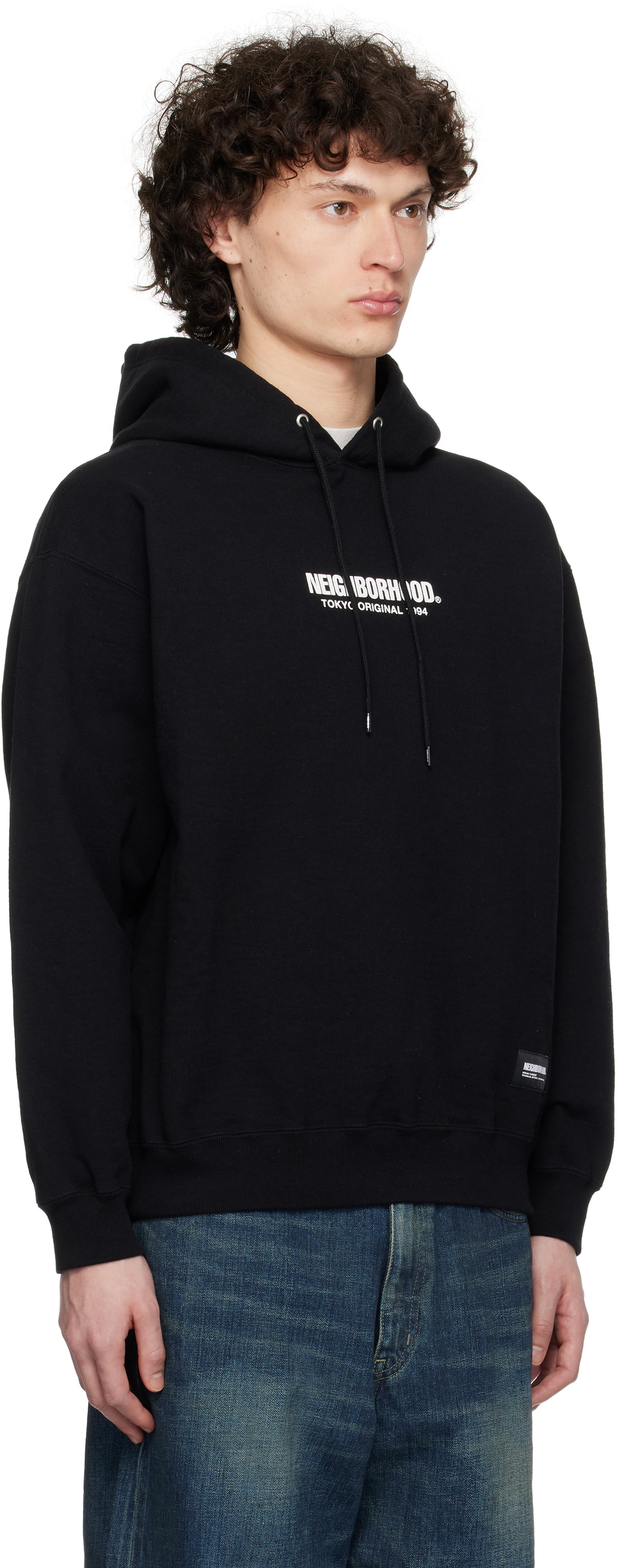 Neighborhood Black Solid Sweat LS Hoodie Neighborhood Neighborhood Black Solid Sweat LS Hoodie Neighborhood