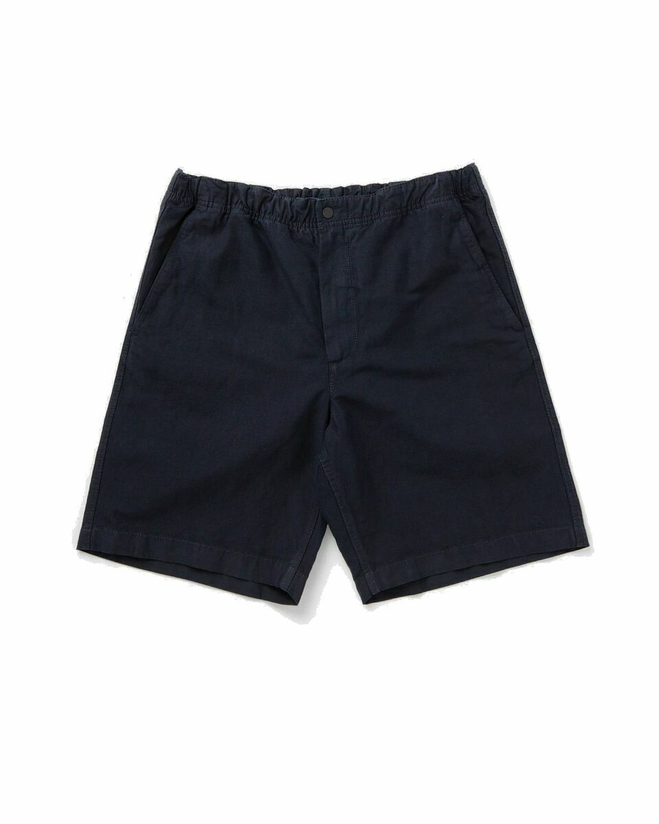 Photo: Norse Projects Ezra Relaxed Cotton Linen Short Blue - Mens - Casual Shorts