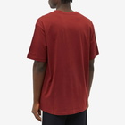 Balmain Men's Paris Logo T-Shirt in Red/White