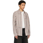 Off-White Pink Flannel Regular Shirt
