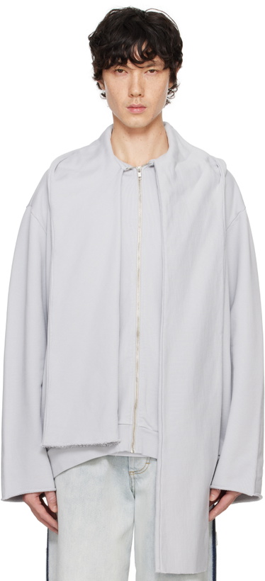 Photo: Camiel Fortgens Gray Scarf Hoodie