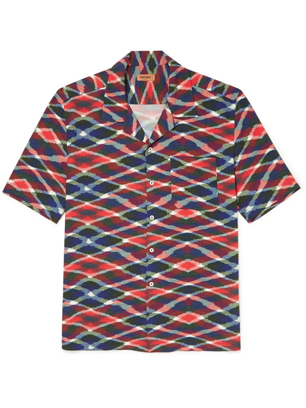 Photo: Missoni - Camp-Collar Printed Woven Shirt - Red