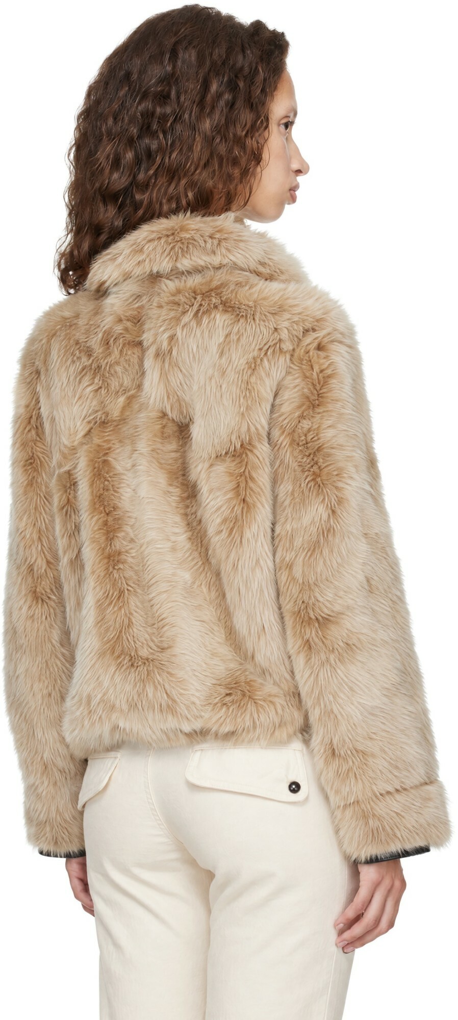 Isabel Marant Tan Reversible Roama Sherling Coat