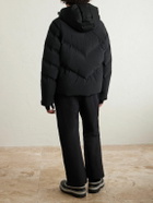 Aztech Mountain - Wool-Blend Trimmed Shell Down Jacket - Black