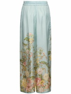 ZIMMERMANN Waverly Printed Silk Relaxed Pants