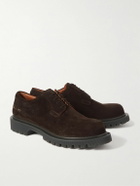 Common Projects - Waxed-Suede Derby Shoes - Brown