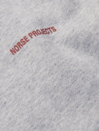 Norse Projects - Vagn Logo-Print Loopback Mélange Cotton-Jersey Sweatshirt - Gray