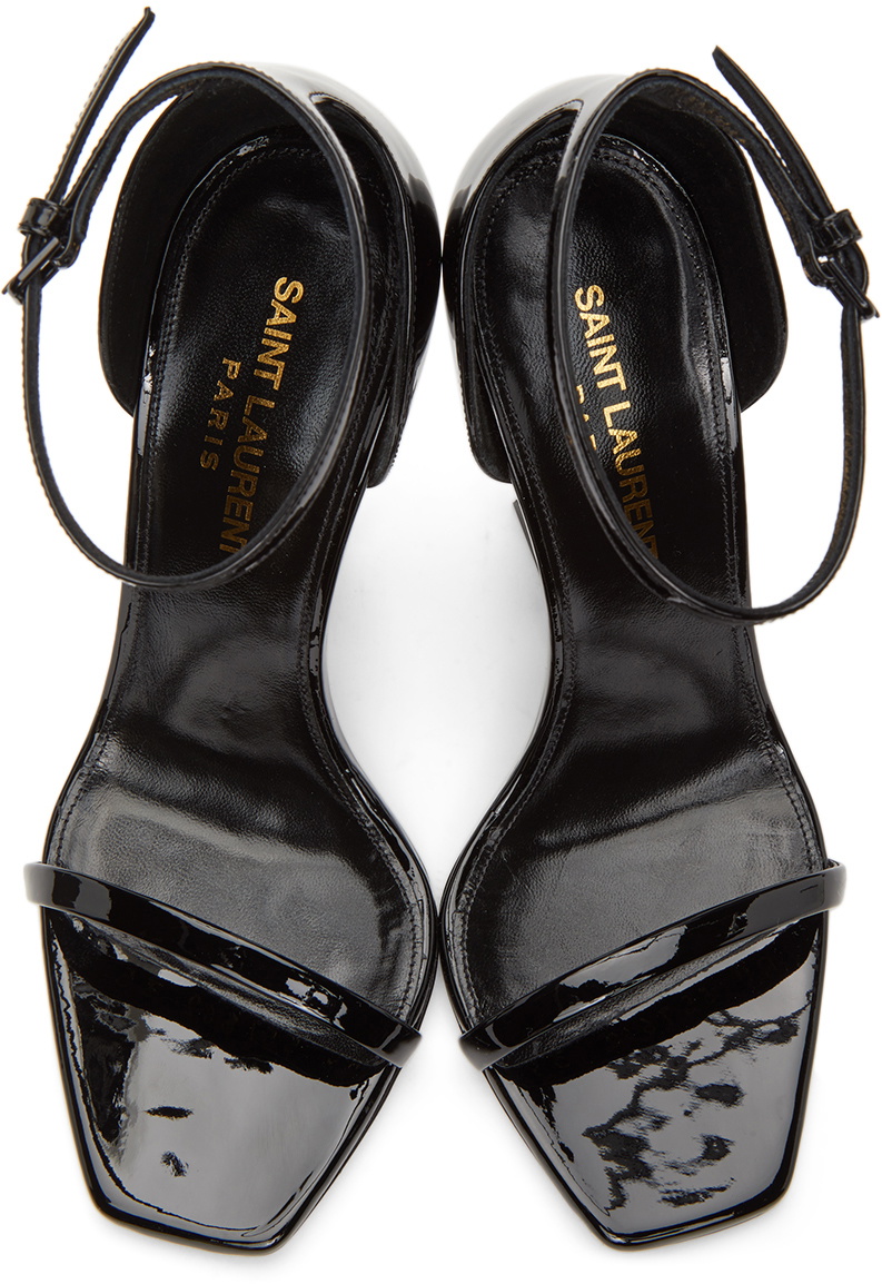 Saint Laurent Black Patent Opyum 110 Sandals Saint Laurent 1881