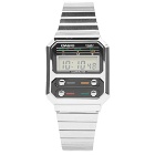 Casio Vintage A100 Digital Watch in Silver
