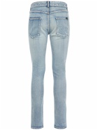 SAINT LAURENT - 15cm Skinny Low Waist Cotton Denim Jeans