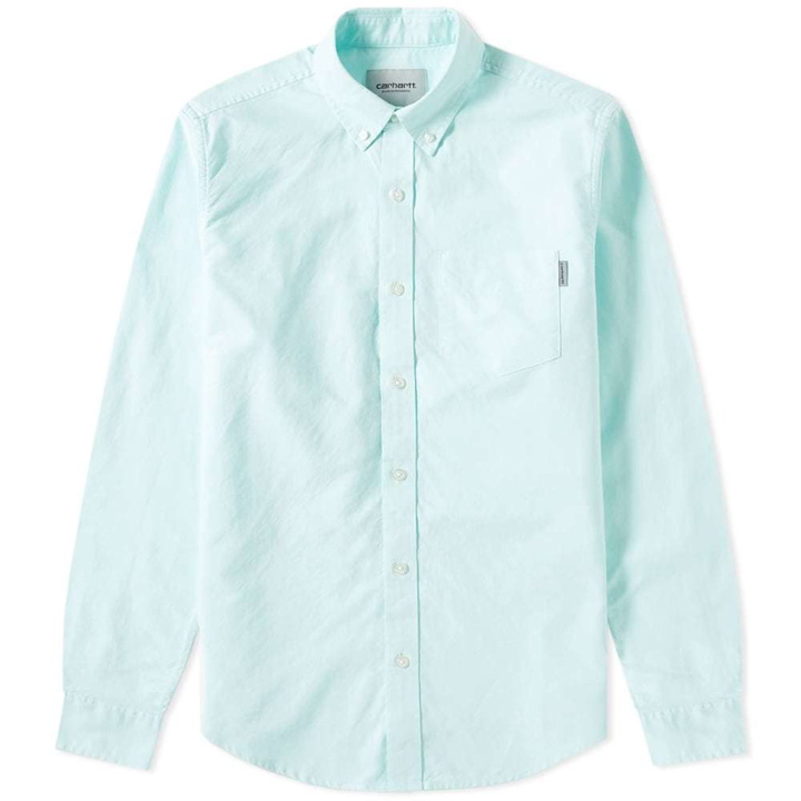 Photo: Carhartt Button Down Pocket Shirt Light Yucca