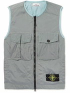 Stone Island - Logo-Appliquéd ECONYL® Nylon Metal Gilet - Gray