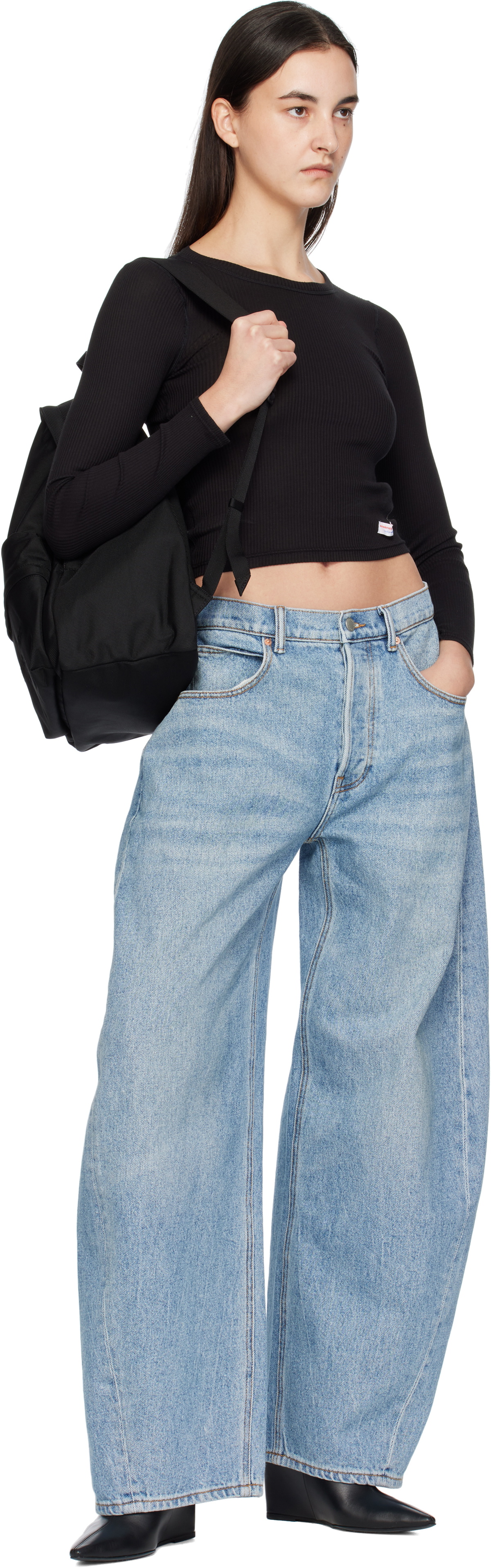 Alexander Wang ☆ブラック Punch バックパック Punch Tote Bag in Nylon Canvas in BLACK | alexanderwang®