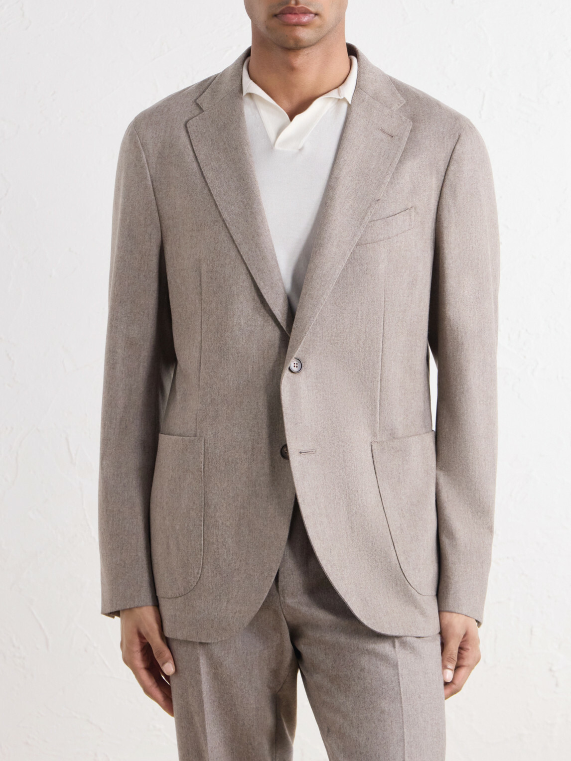 Slowear - Wool-Blend Flannel Blazer Jacket - Neutrals