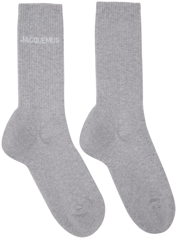 Photo: JACQUEMUS Gray 'Les Chaussettes Jacquemus' Socks