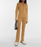 Acne Studios Ribbed-knit linen-blend leggings