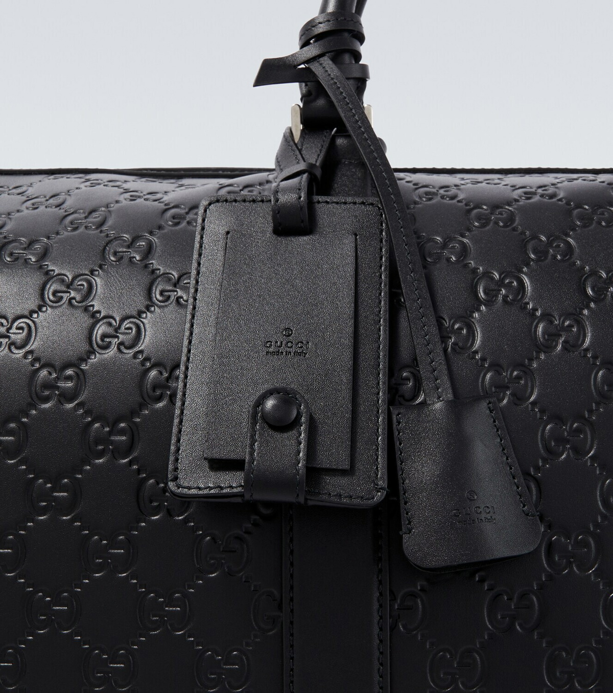 Gucci GG leather duffel bag