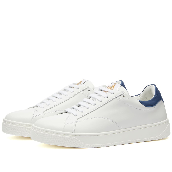 Photo: Lanvin Men's DBB0 Sneakers in White/Blue