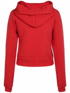 THE ROW Timmi Cotton Blend Jersey Crop Hoodie