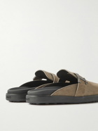 Tod's - T Timeless Suede Mules - Neutrals