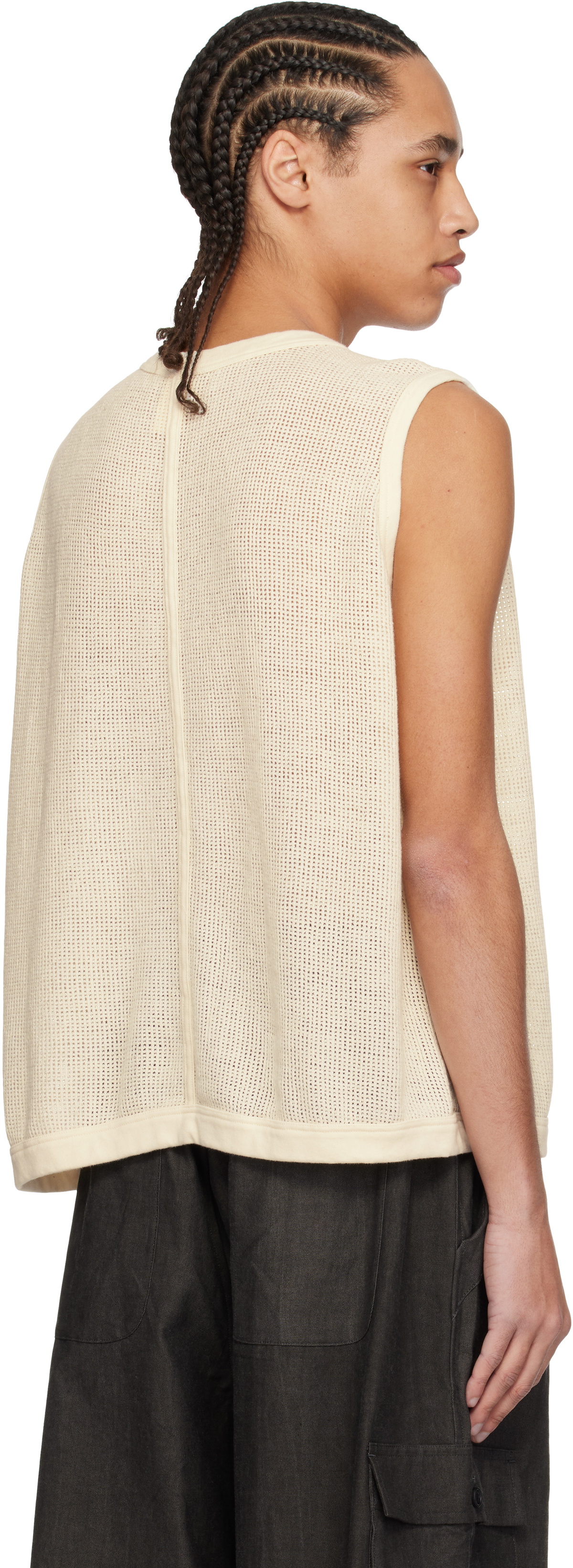 Jan-Jan Van Essche Off-White O-Project Mesh Jersey Tank Top