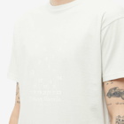 Maison Margiela Men's Numbers Logo T-Shirt in Off White