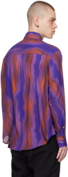 NVRFRGT Blue Graphic Shirt