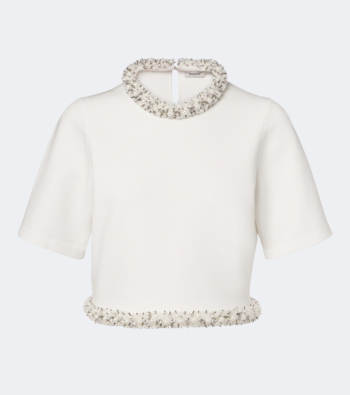 Simkhai Ozelle embellished crop top