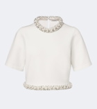 Simkhai Ozelle embellished crop top
