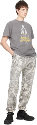 Afield Out Gray Marble Tie-Dye Lounge Pants