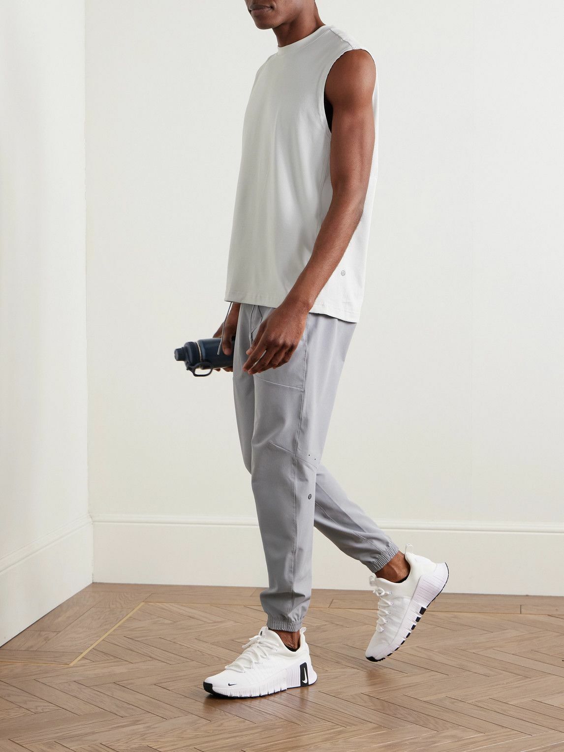 Lululemon - Train Stretch Recycled-Mesh Tank Top - Gray