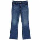 Alexander McQueen Men's Bootcut Jeans in Blue Washed
