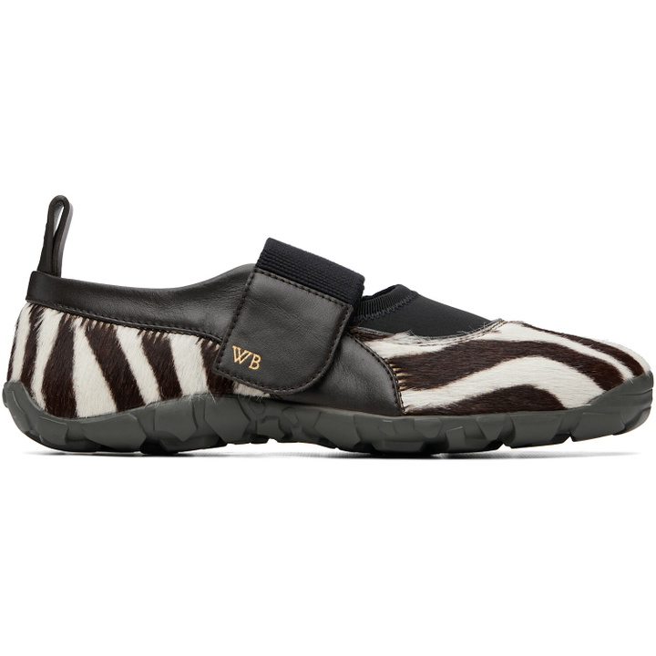 Photo: Wales Bonner White & Brown Jewel Mary Jane Sneakers
