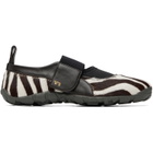 Wales Bonner White & Brown Jewel Mary Jane Sneakers