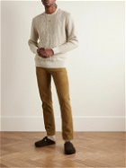 Inis Meáin - Aran Cable-Knit Linen Sweater - Neutrals