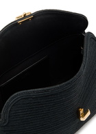 Toteme T-lock Woven Clutch - Black - One Size