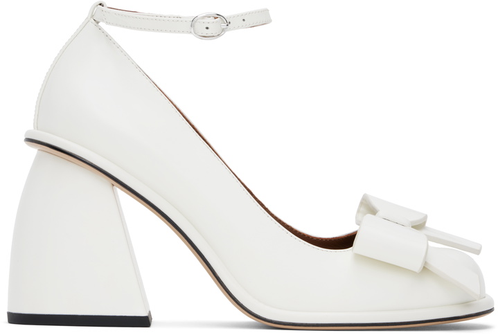 Photo: SHUSHU/TONG SSENSE Exclusive Bridal Capsule Front Bow Heels
