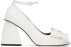 SHUSHU/TONG SSENSE Exclusive Bridal Capsule Front Bow Heels