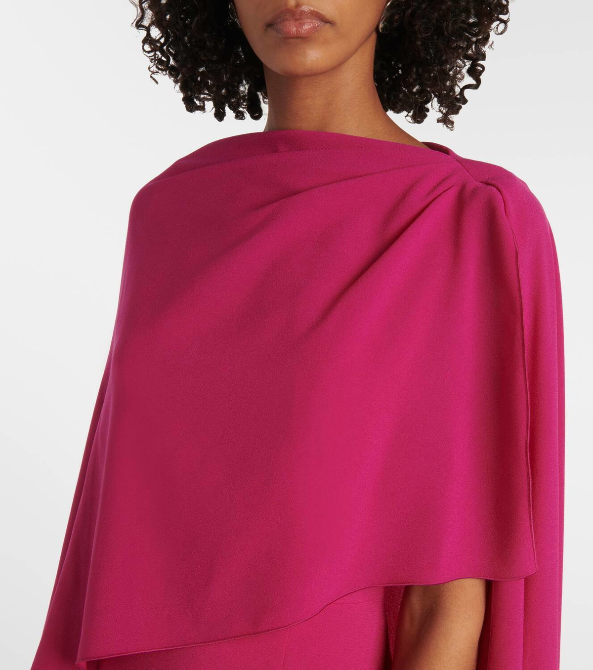 Roksanda Demetria caped crêpe gown