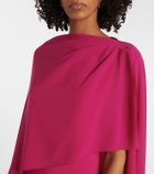 Roksanda Demetria caped crêpe gown
