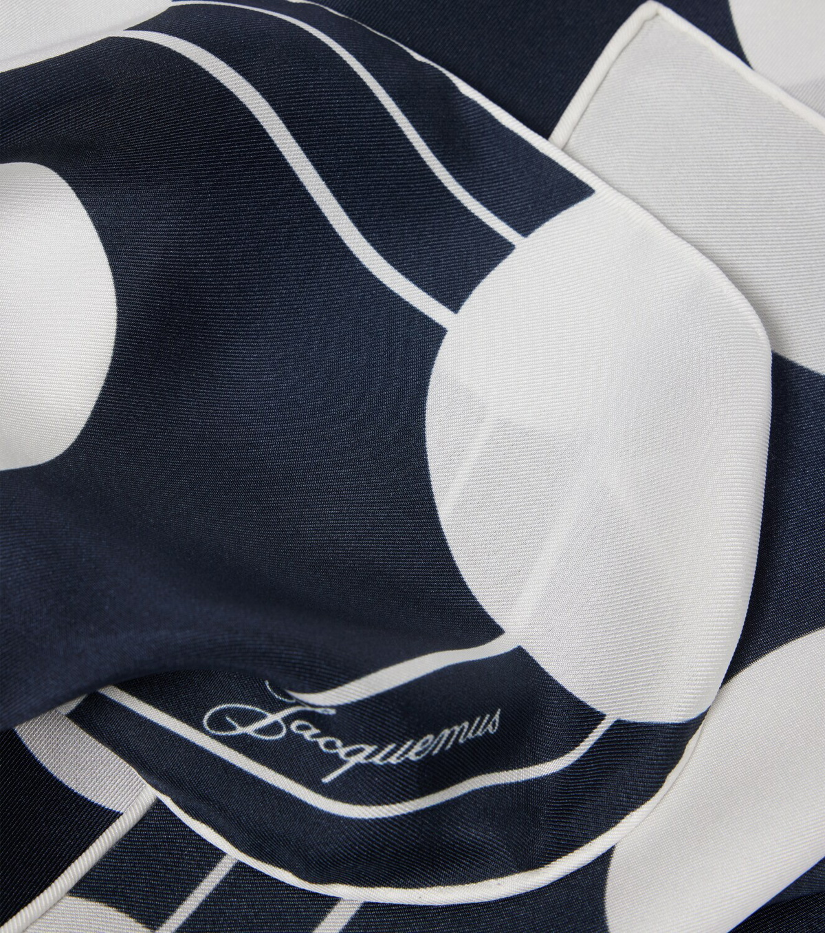 Jacquemus Cœur printed silk scarf