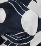 Jacquemus Cœur printed silk scarf