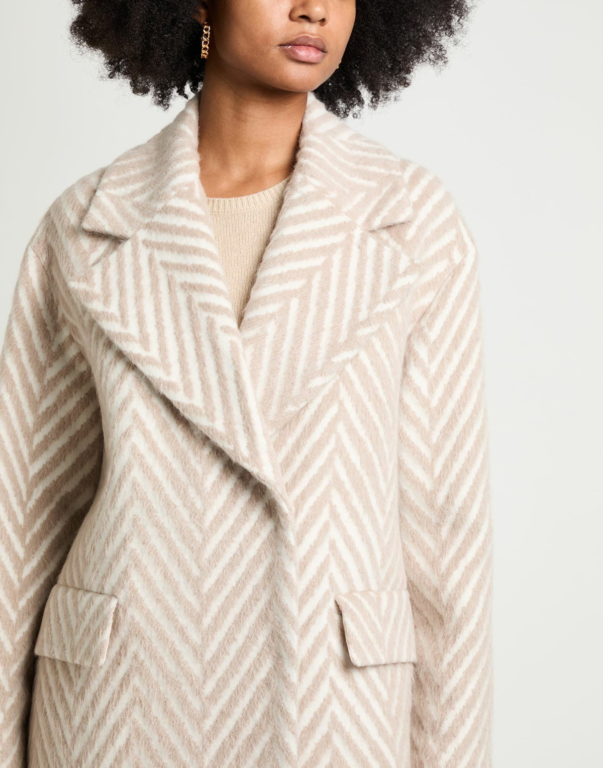 Peserico Womens Coat in Beige