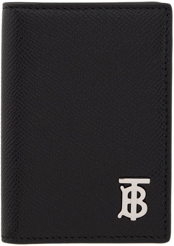 Photo: Burberry Black TB Folding Card Case Wallet