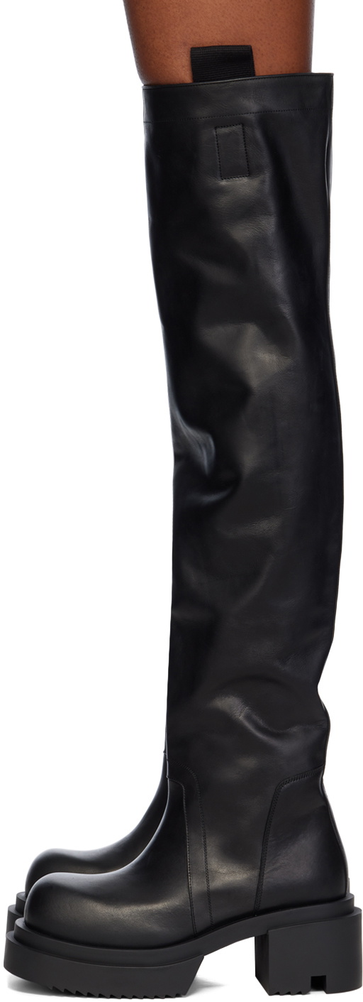 Rick Owens Black Porterville Wader Bogun Boots Rick Owens