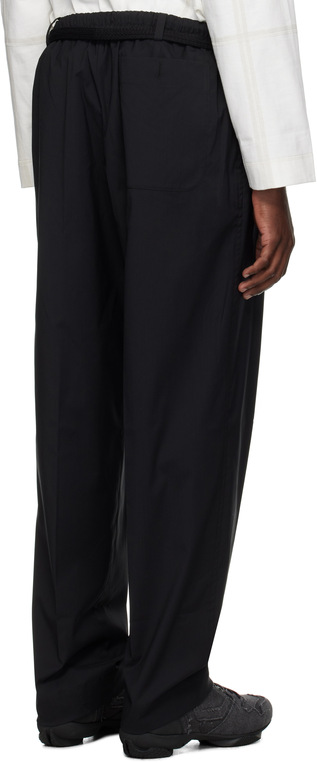 Craig Green Black Elasticized Worker Trousers