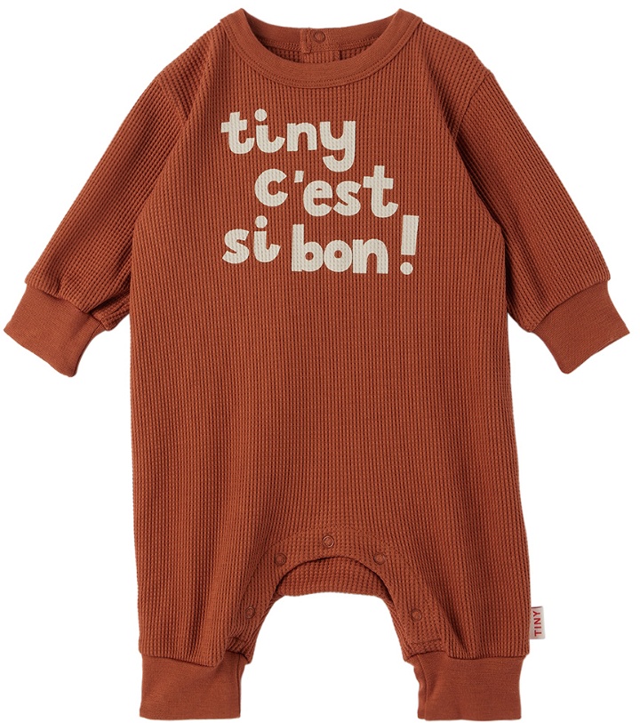 Photo: TINYCOTTONS Baby Orange C'est Bon Jumpsuit
