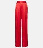 The Sei High-rise silk satin wide-leg pants
