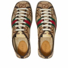 Gucci Men's Rhyton Sneakers in Camel Ebony/Cocoa