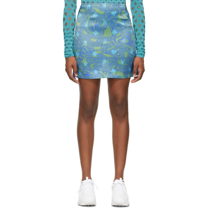 Photo: Maisie Wilen Green and Blue Dial-Up Skirt